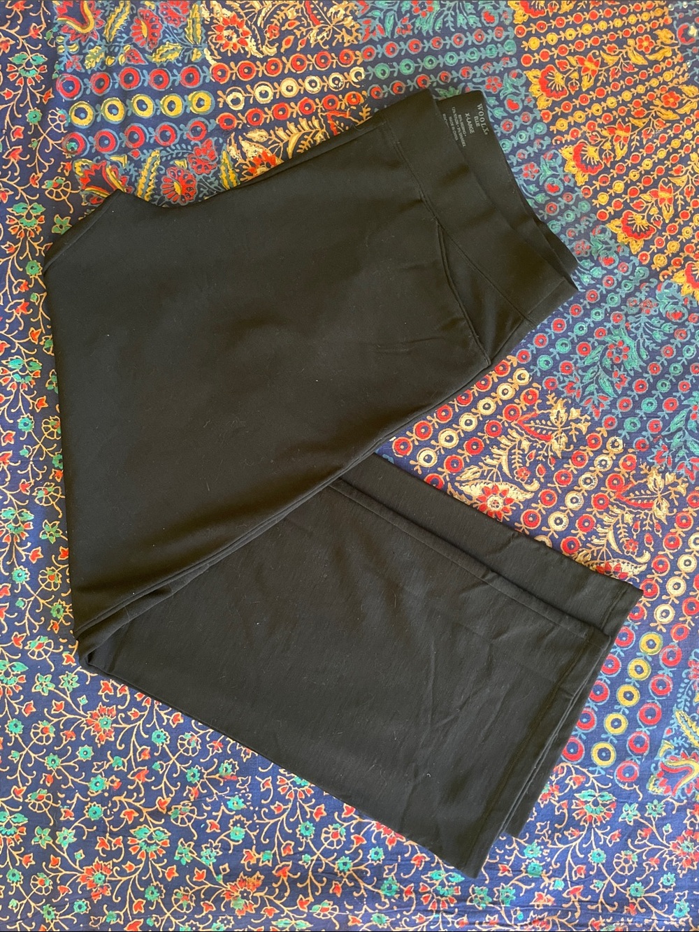 Woolx Ellie Wide Leg Black Pants XL